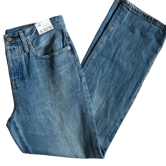 J.Crew '84 Slouchy Distressed Relaxed Fit Jeans Medium Blue Size 26 - Picture 8 of 9